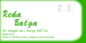 reka balga business card